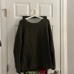 somewhat worn sweater, good condition